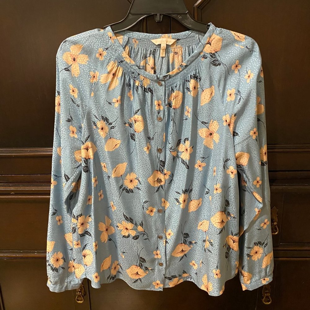 Rebecca Taylor Floral Print Blouse